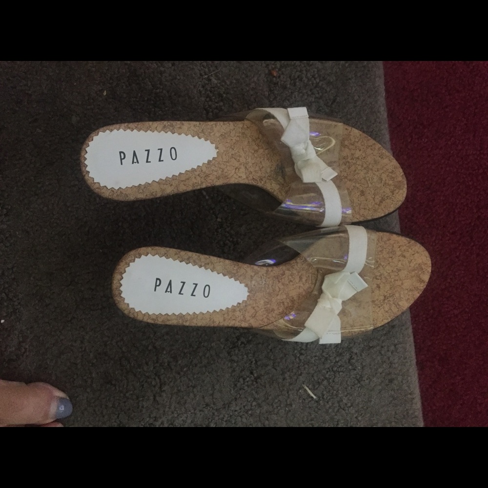 White sandals